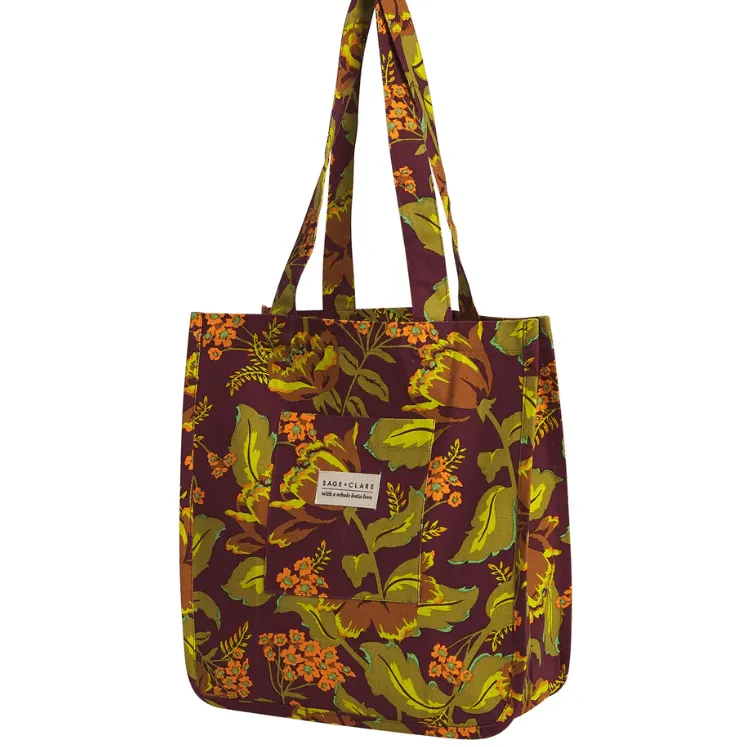 Sage and Clare Margot Tote Bag Mahogany