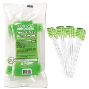 Sage Toothette Plus Swabs - Untreated