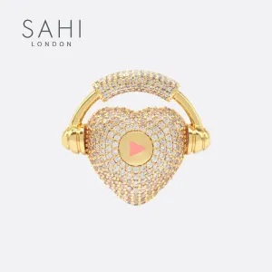 Sahi London - Love Collection Heart Shaped Brooch