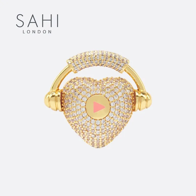 Sahi London - Love Collection Heart Shaped Brooch