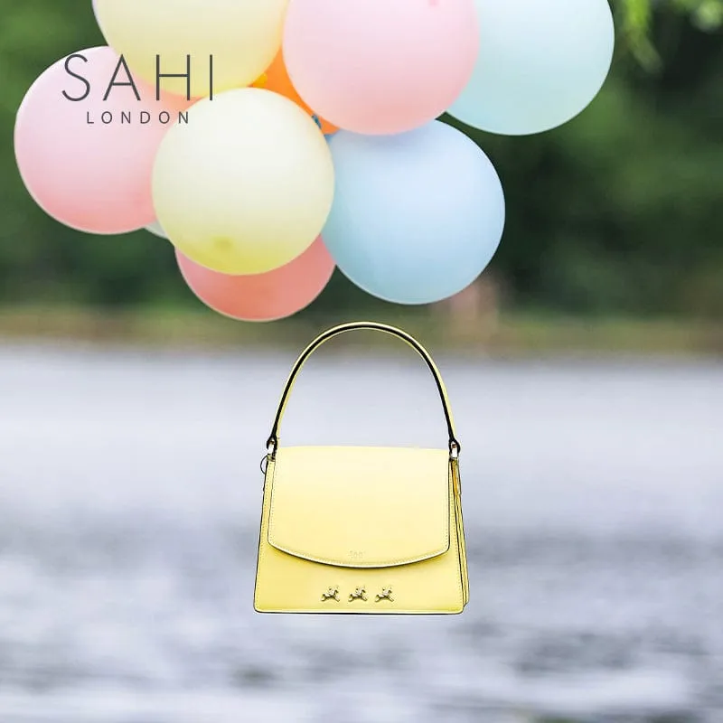 Sahi London - Sahi Age of Innocence Leather Satchel Crossbody Bag