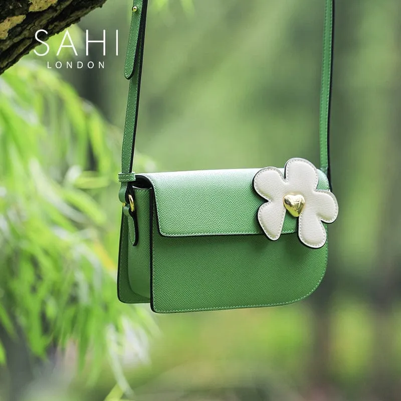 Sahi London - Sahi Little Flower Canna Crossbody Leather Bag