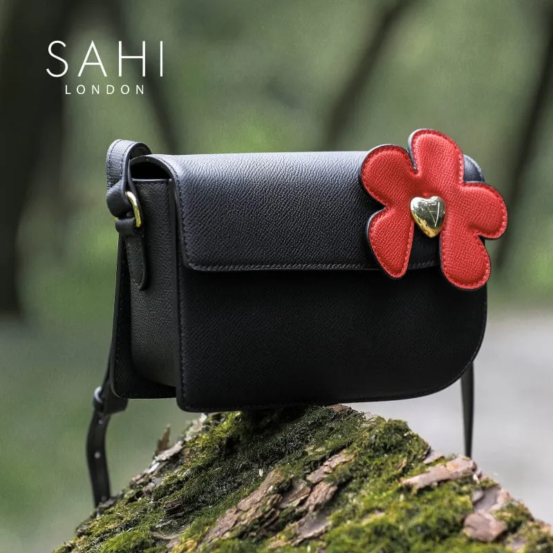 Sahi London - Sahi Little Flower Canna Crossbody Leather Bag