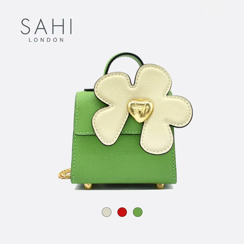 Sahi London - Sahi Little Flower Daisy Crossbody Leather Mini Bag