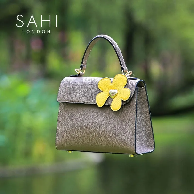 Sahi London - Sahi Little Flower Lily Crossbody Leather Satchel Bag