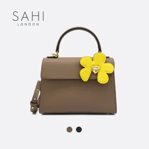 Sahi London - Sahi Little Flower Lily Crossbody Leather Satchel Bag