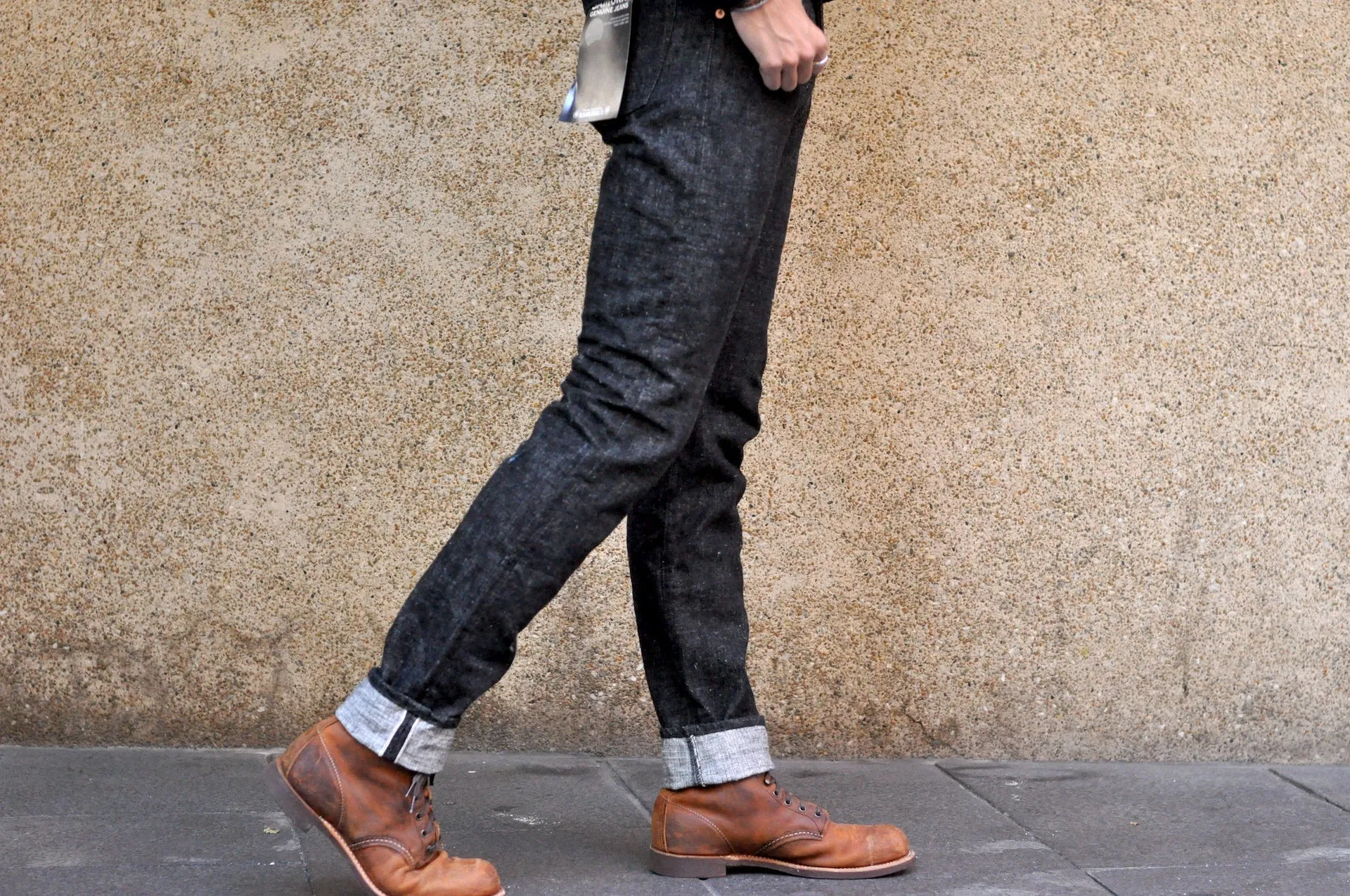 Samurai 17oz "Koku-Benkei" S211BK Black Denim (Relaxed Tapered Fit)
