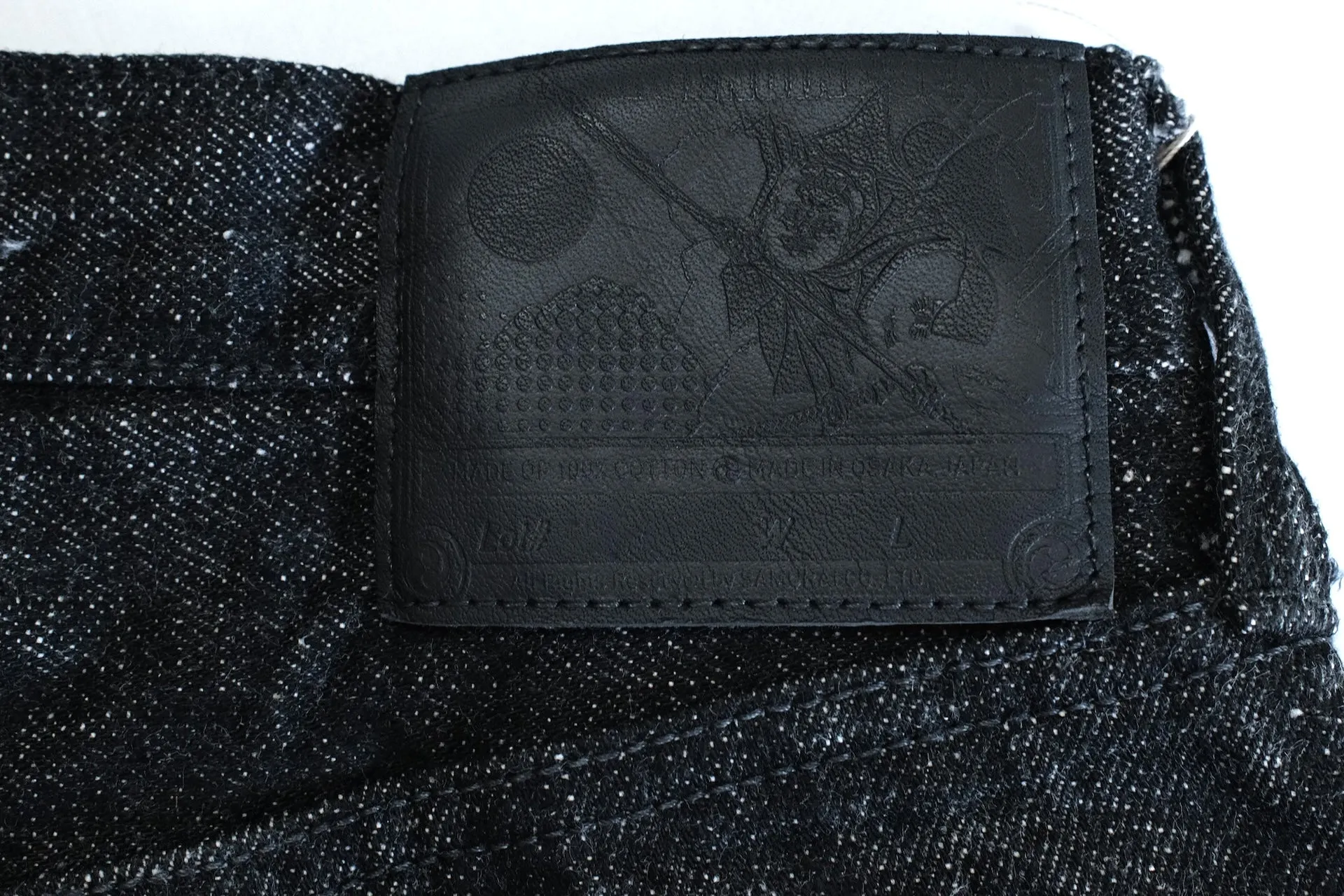 Samurai 17oz "Koku-Benkei" S211BK Black Denim (Relaxed Tapered Fit)