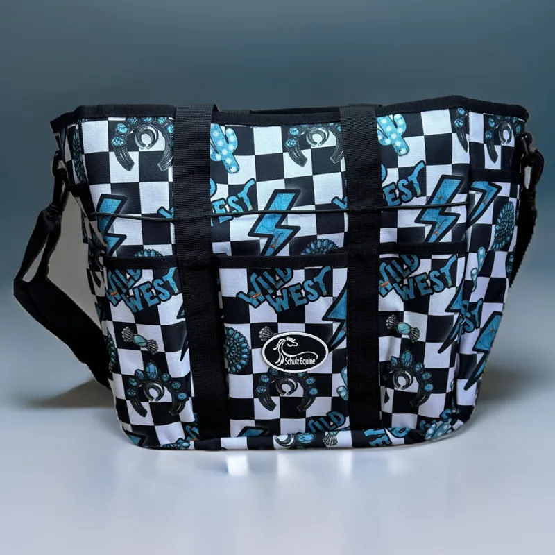 Schulz Equine Grooming Tote- Turquoise Glass