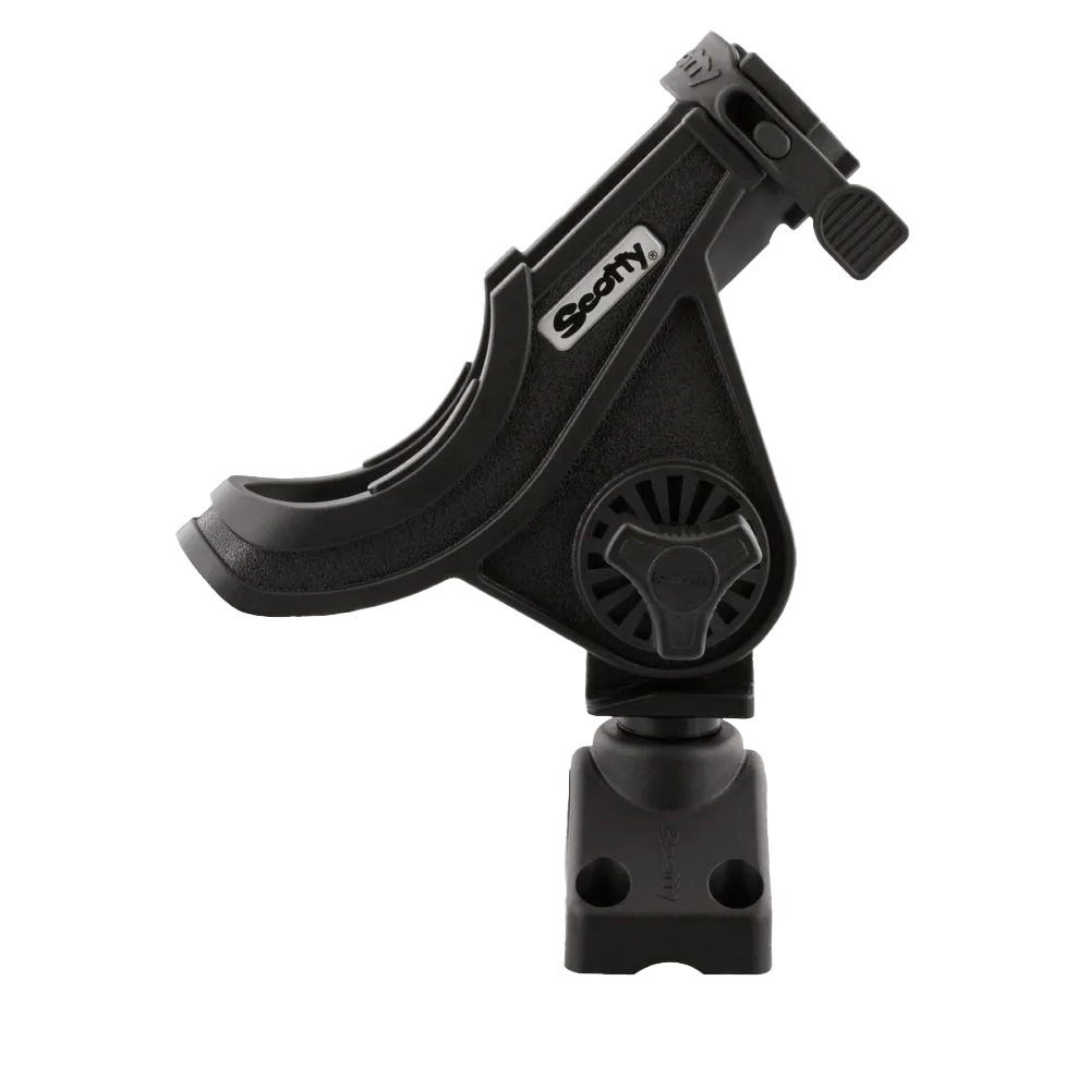 Scotty 280 Baitcaster/Spinning Rod Holder, Black w/241