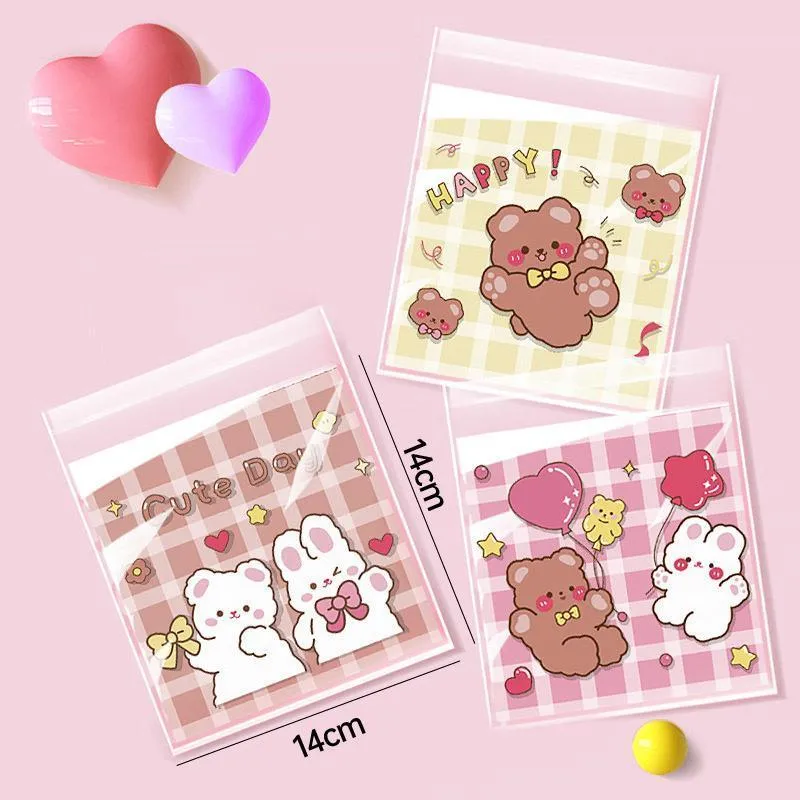 Self-Adhesive OPP Cookies Candies Bags 500pcs