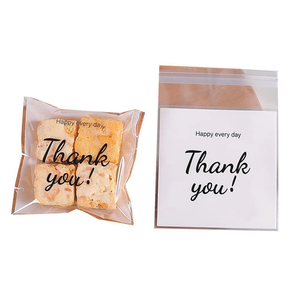 Self-Adhesive OPP Cookies Candies Bags 500pcs