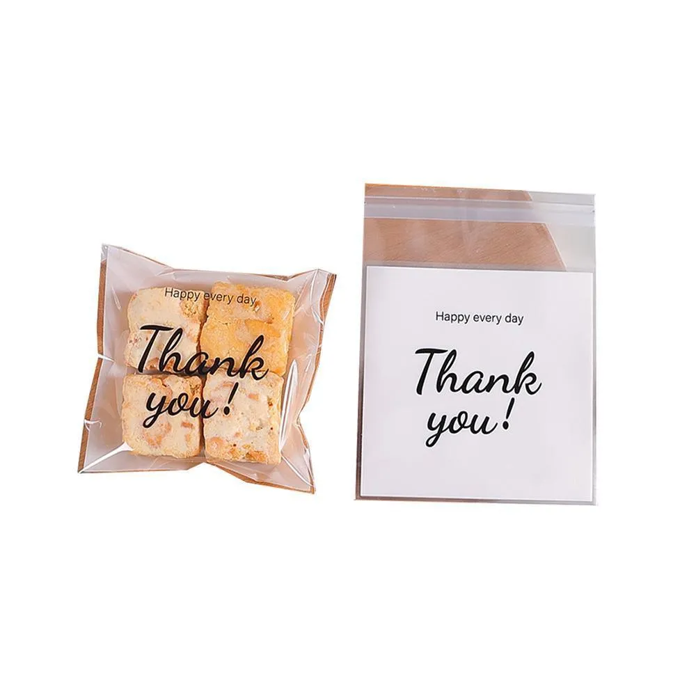 Self-Adhesive OPP Cookies Candies Bags 500pcs
