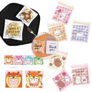 Self-Adhesive OPP Cookies Candies Bags 500pcs
