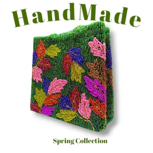 Shahi Clutches - Handcrafted Leafy Serenade Clutch for Women, Pakistani Handmade Product