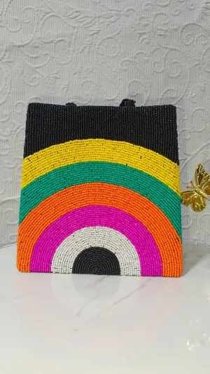 Shahi Clutches - Handcrafted Rays of Color Tote Bag for Women, Pakistani Handmade Product