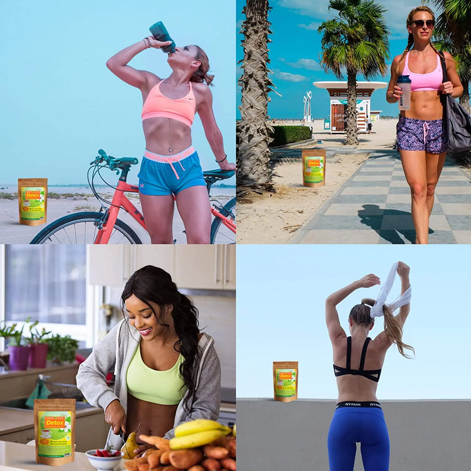 ShapeGate Skinny Detox Tea (28 Days) - for Weight Loss and Belly Fat - Colon and Body Cleanse - Constipation and Bloating Relief - Laxative Effect - Slim and Diet Tea - Green Tea   Senna   Ginseng