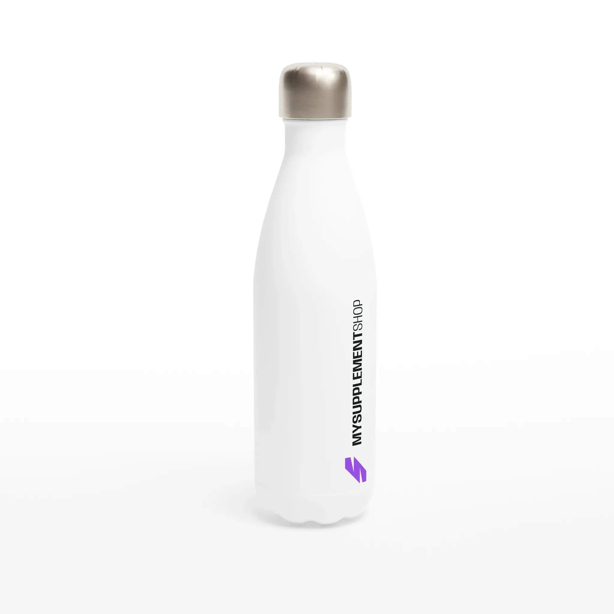 Sleek 500ml (17oz) Stainless Steel MYSUPPLEMENTSHOP Water Bottle – Insulated Double-Wall Flask
