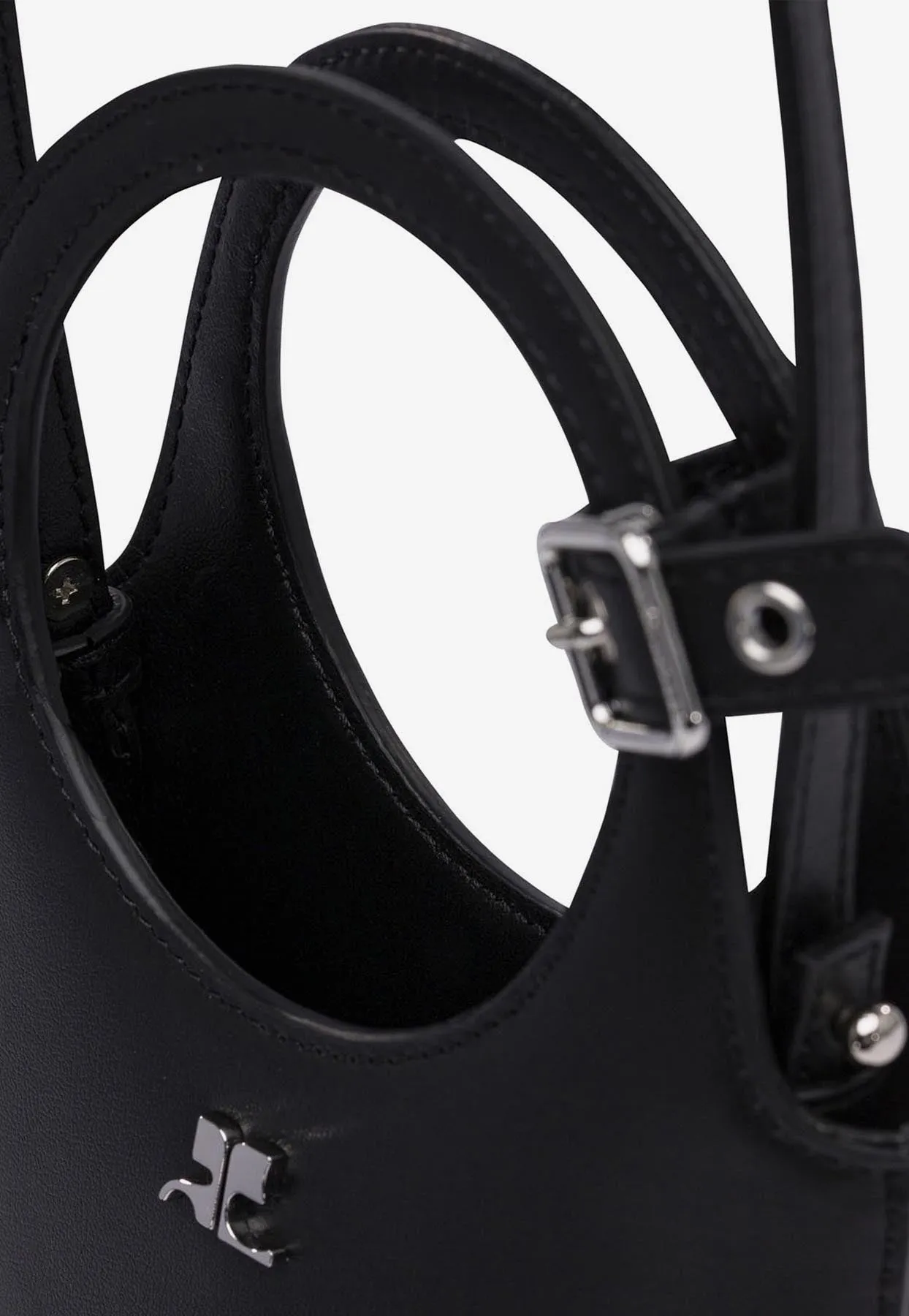 Slim Holy Top Handle Bag in Smooth Leather