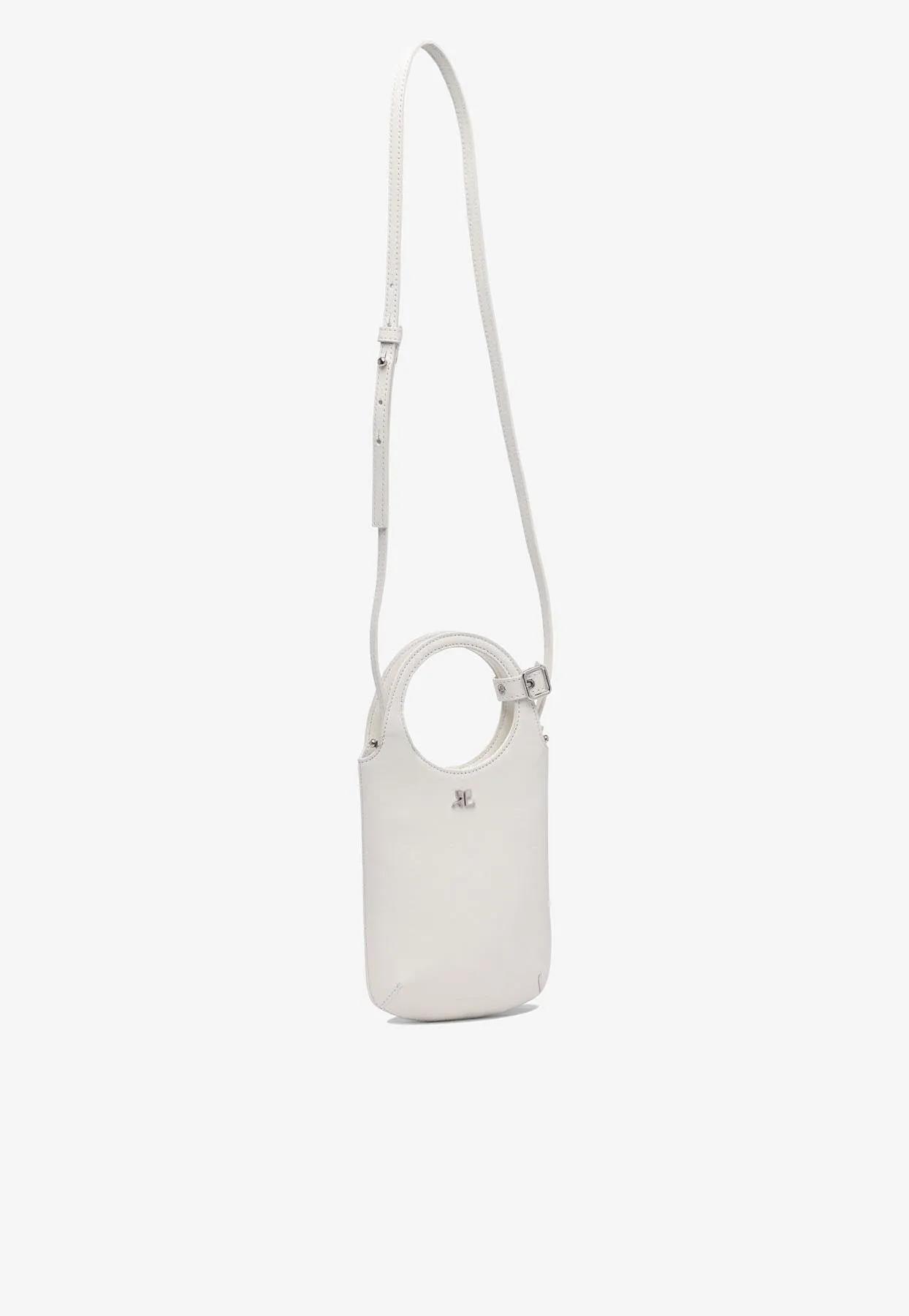 Slim Holy Top Handle Bag in Smooth Leather