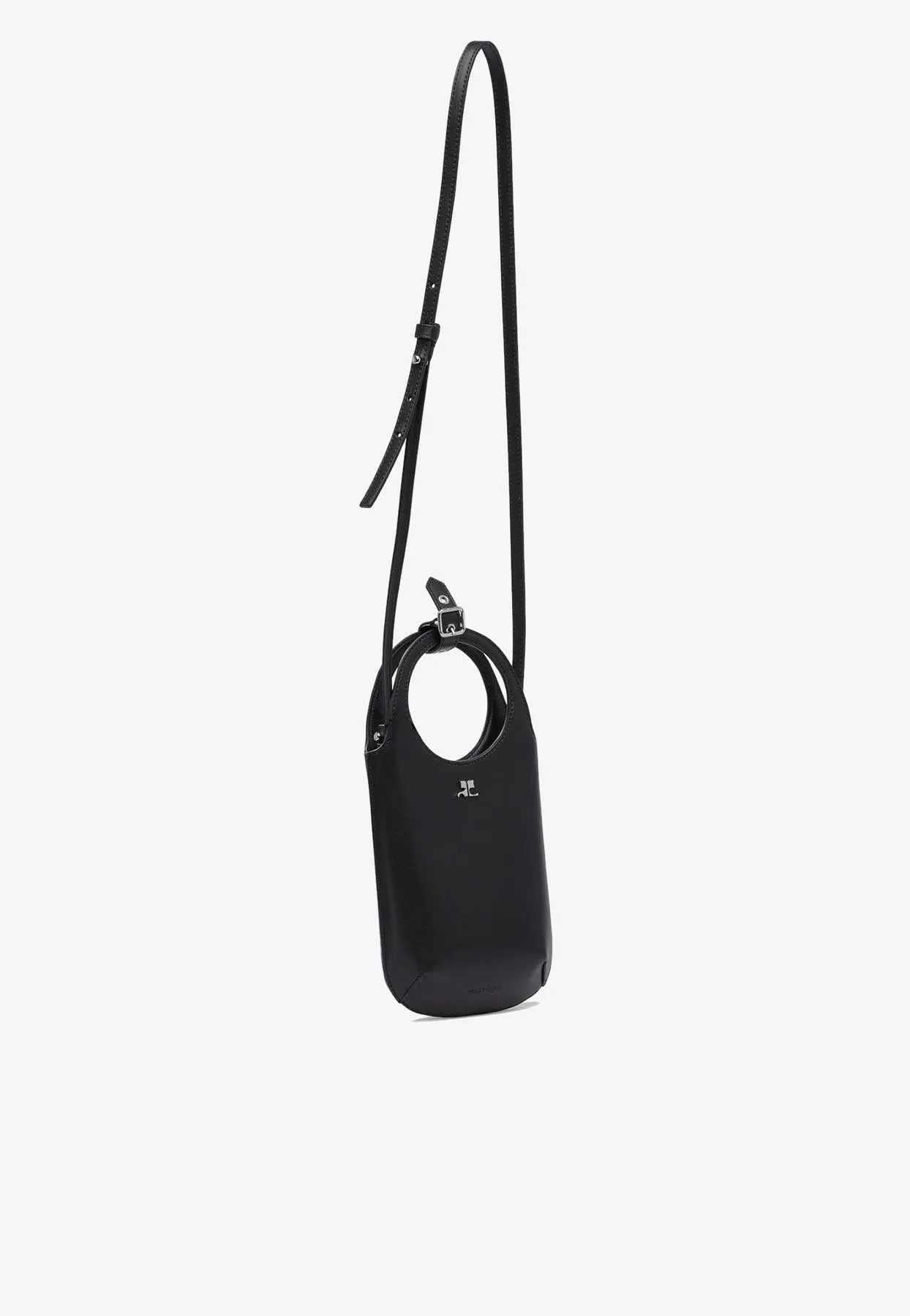 Slim Holy Top Handle Bag in Smooth Leather