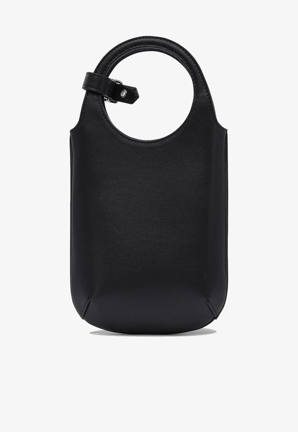 Slim Holy Top Handle Bag in Smooth Leather
