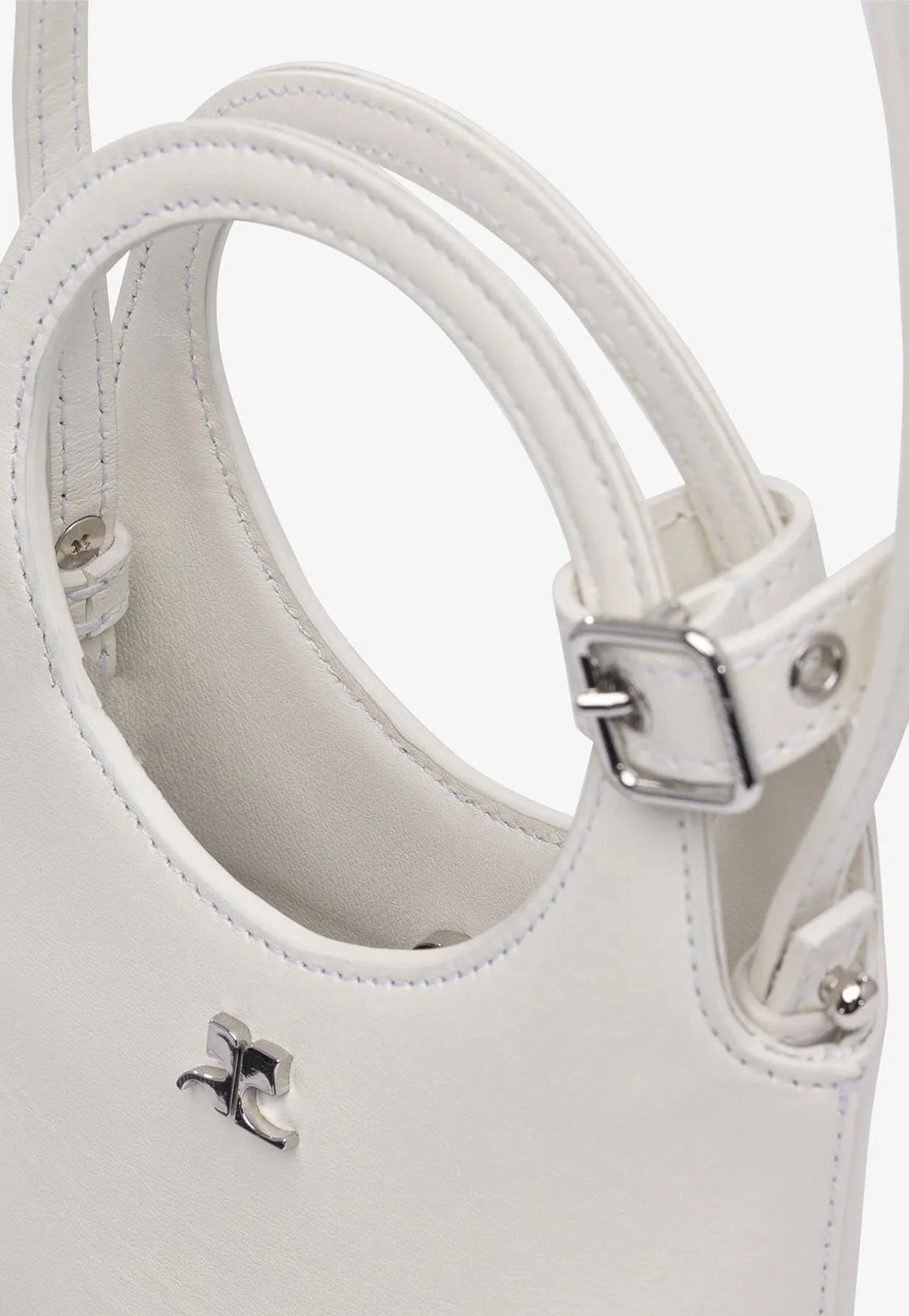 Slim Holy Top Handle Bag in Smooth Leather