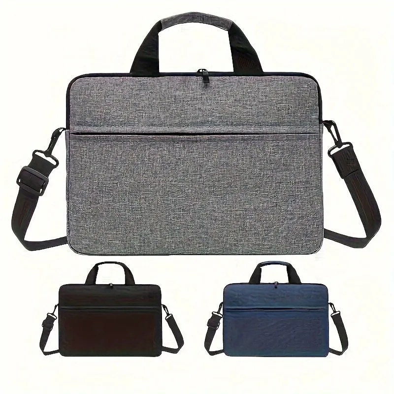 Slim Laptop Shoulder Bag for Women with Strap