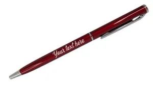 Slim Personalized Pen - Red*