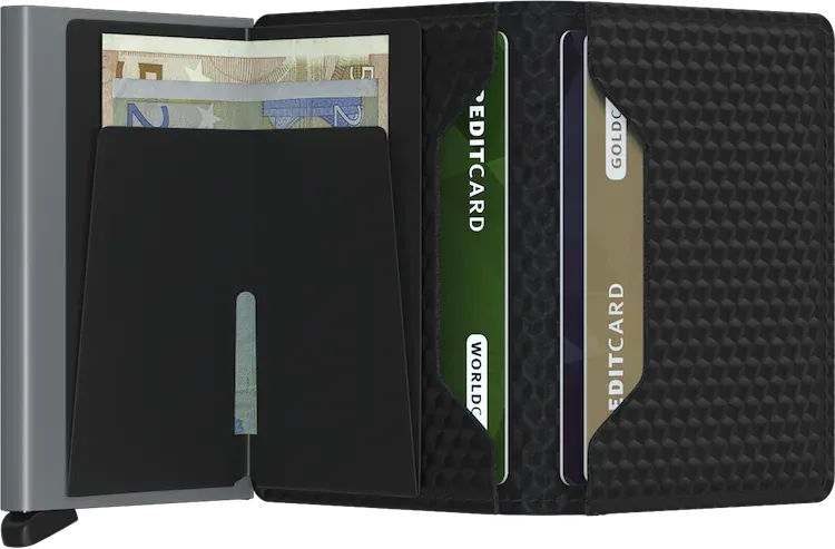 Slimwallet Cubic Black-Titanium, by Secrids