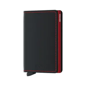 Slimwallet Matte Black & Red, by Secrids