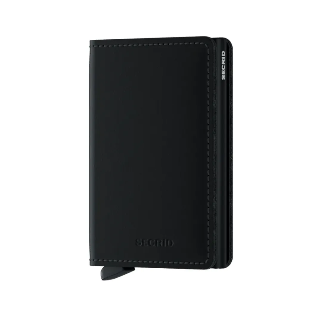 Slimwallet Matte Black, by Secrids