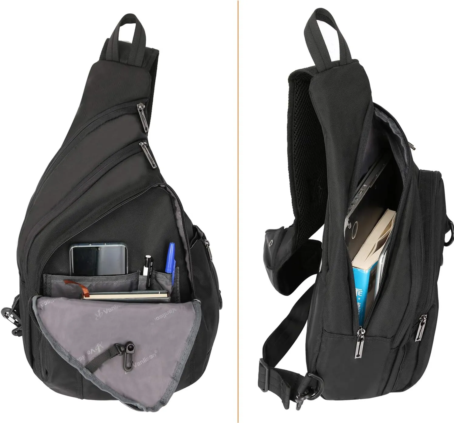 Sling Bag Sling Backpack Shoulder Bag Crossbody Bag Men Chest Bag Man Purse Side Bag Blue