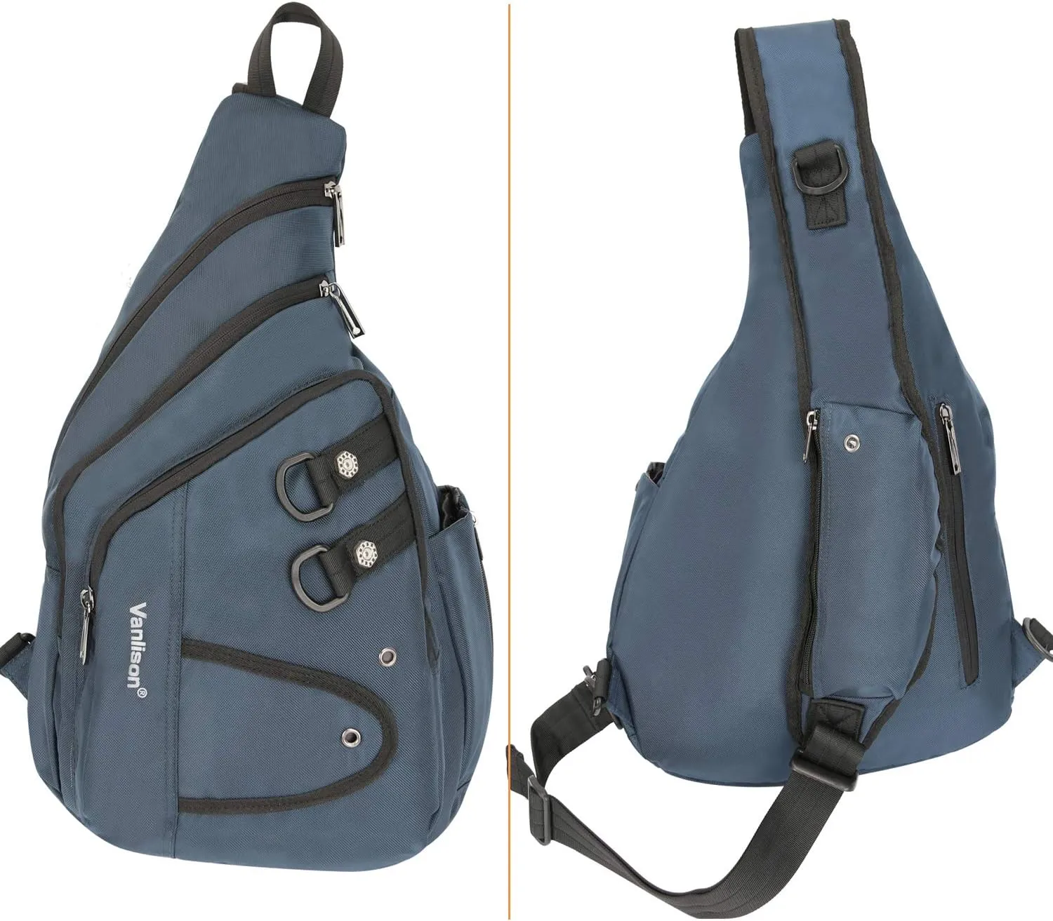 Sling Bag Sling Backpack Shoulder Bag Crossbody Bag Men Chest Bag Man Purse Side Bag Blue
