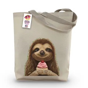 Sloth Tote Bag Hippie Hound Studios- Sloth Lover Gift - Sloth Gifts for Women - Handmade Totes - Sloth Canvas Totes - Cute Sloth Reusable Shopping Bag - Gift for Mom- Grocery Bag - Beach Bag
