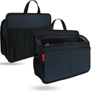 Small Organizer Insert for Work Business Casual Briefcase, Shoulder Bag and Tote Bag (S,Navy)