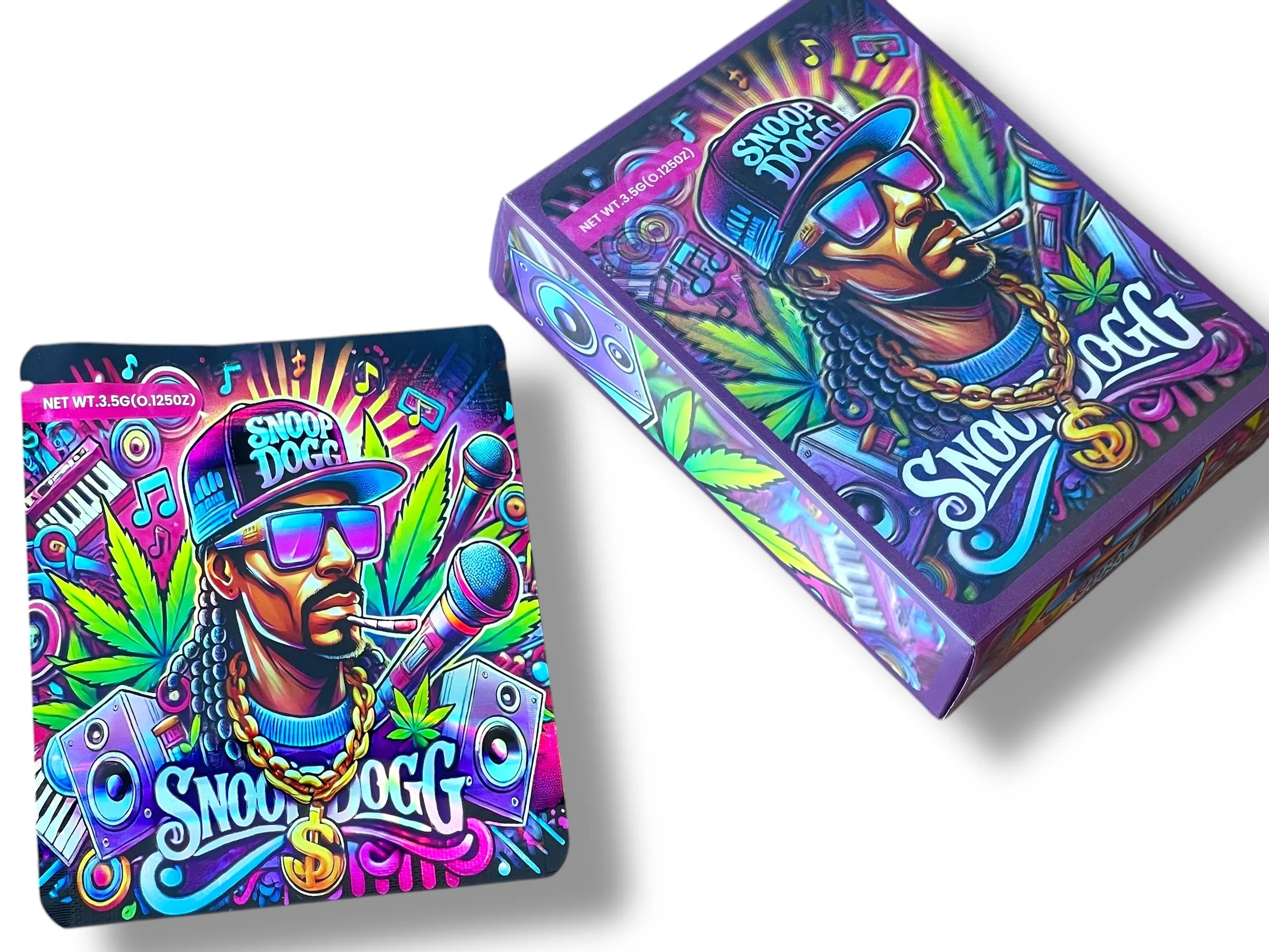 Snoop Dogg 3D Mylar Bag with Box 3.5 Grams