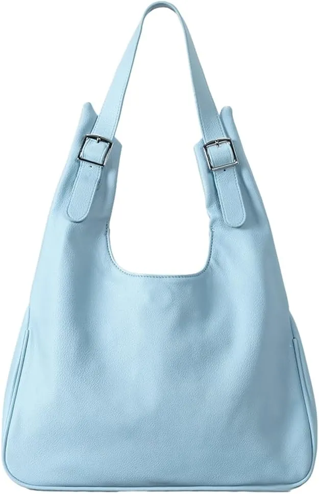 Soft Vegan Leather Shoulder Tote Bag for Women Large Working Purses Handbag Travel Top Handle Satchels 2025
