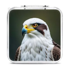 Spear Falcon White Eagle Switch Game Case Switch Game Holder Cartridge Case Storage 12 Games & 2 Micro Sd Card Slots, Travel Carry Cases, Portable Games Card Storage, Hard Shell, Buckle Closure