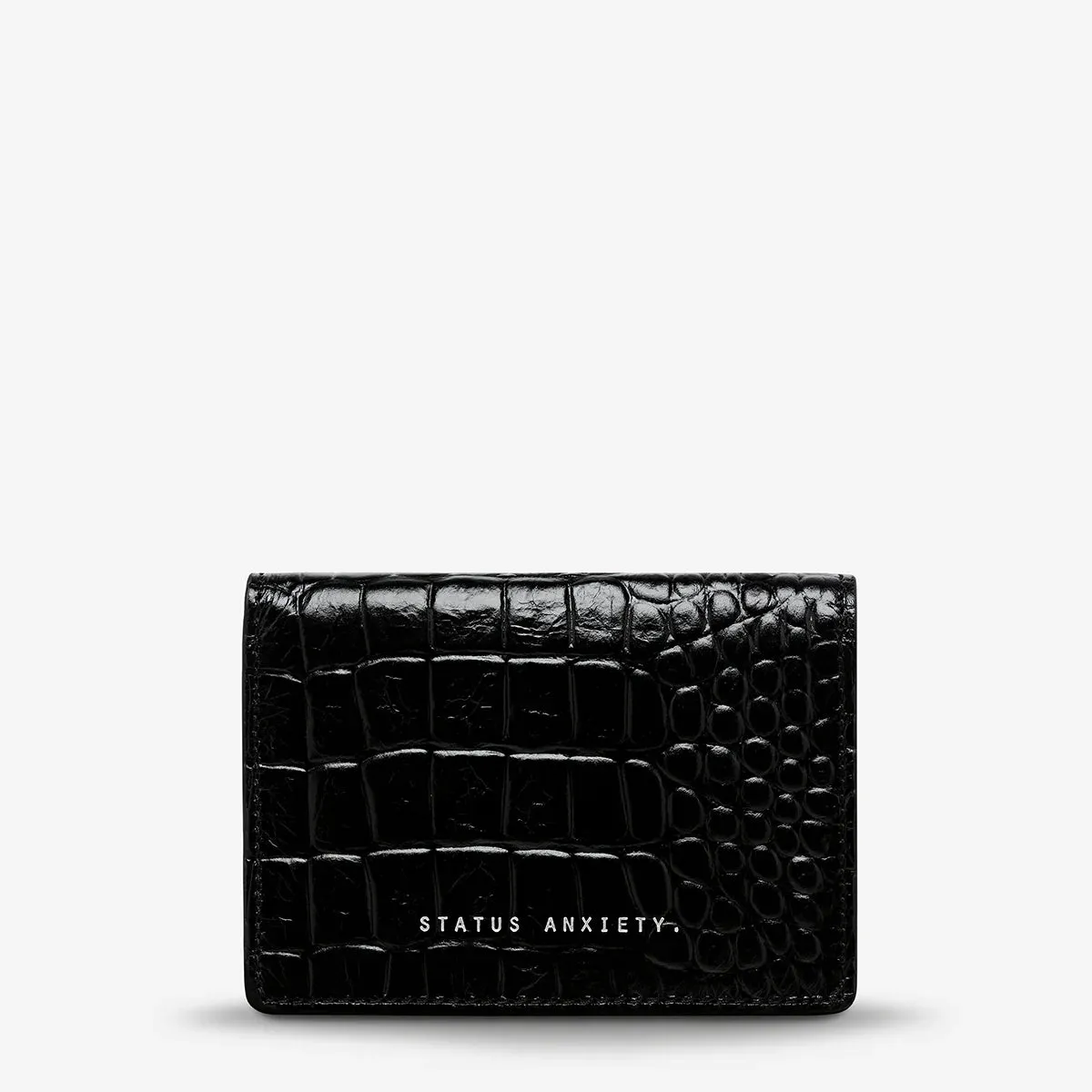 Status Anxiety Easy Does It - Black Croc Emboss