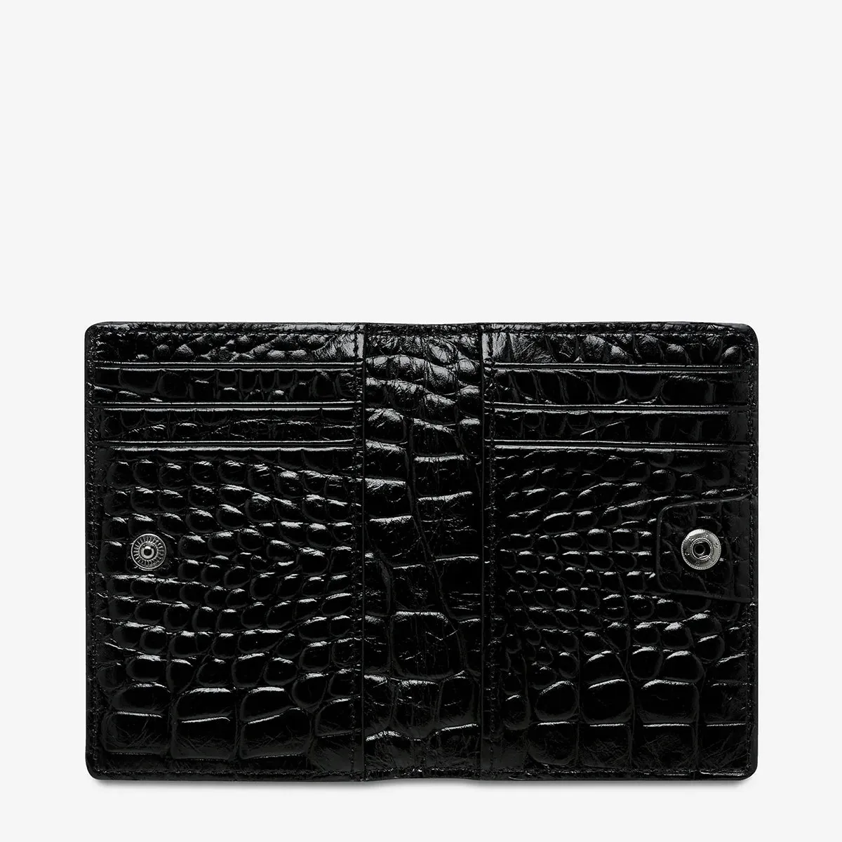 Status Anxiety Easy Does It - Black Croc Emboss