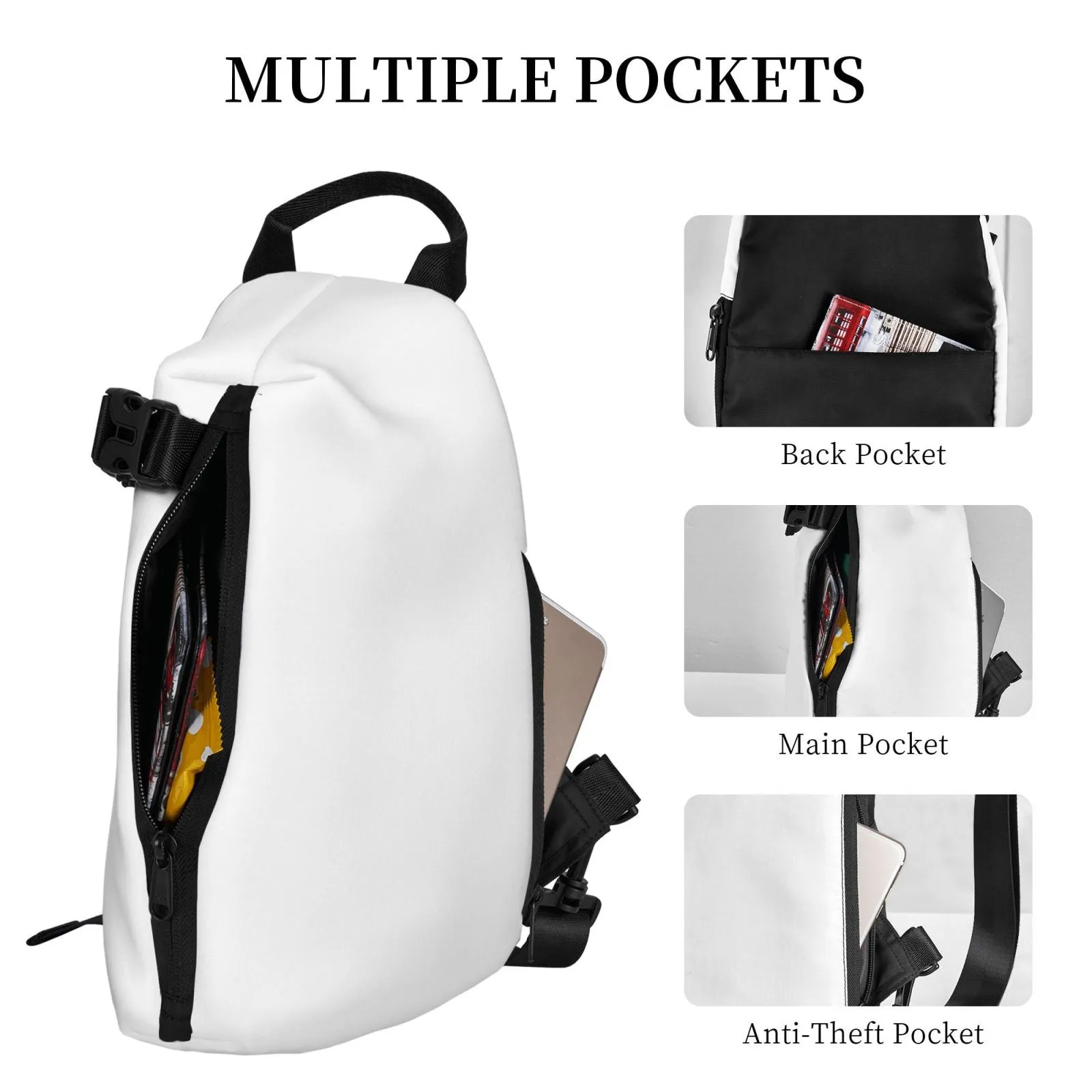 Streetwear All-Over Print Crossbody Backpack