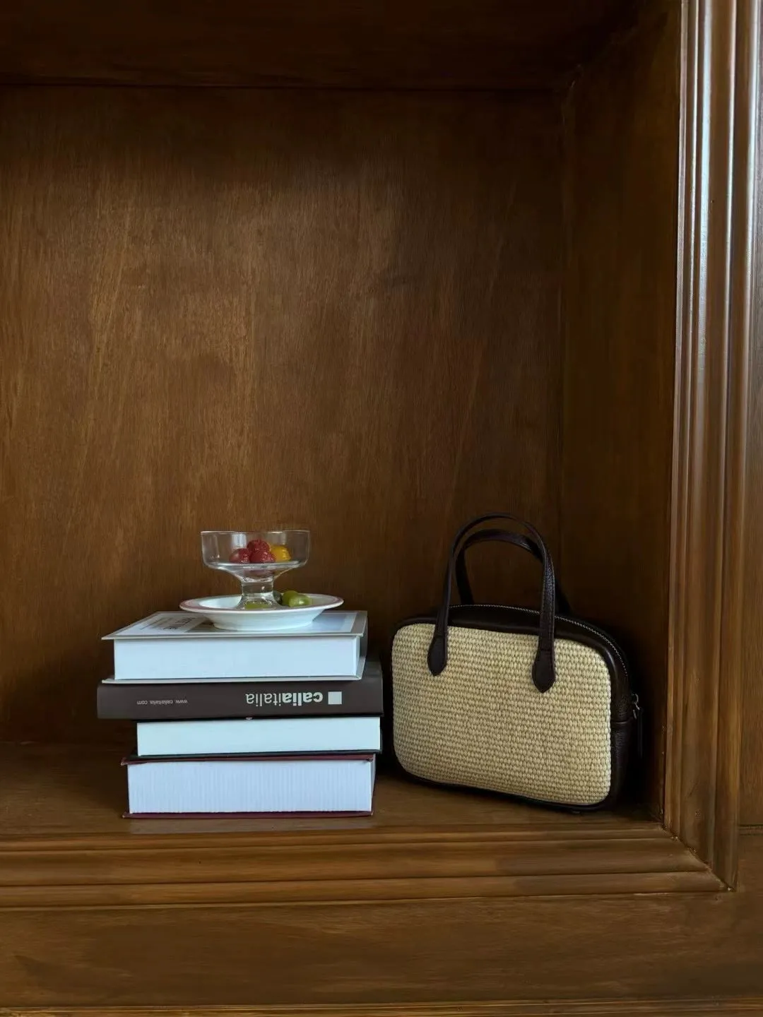 Striped Rectangular Handbag