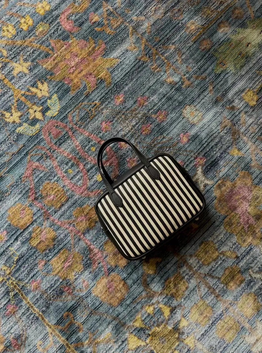 Striped Rectangular Handbag