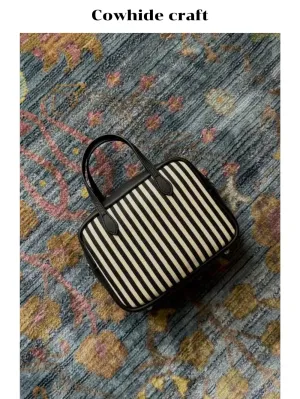 Striped Rectangular Handbag