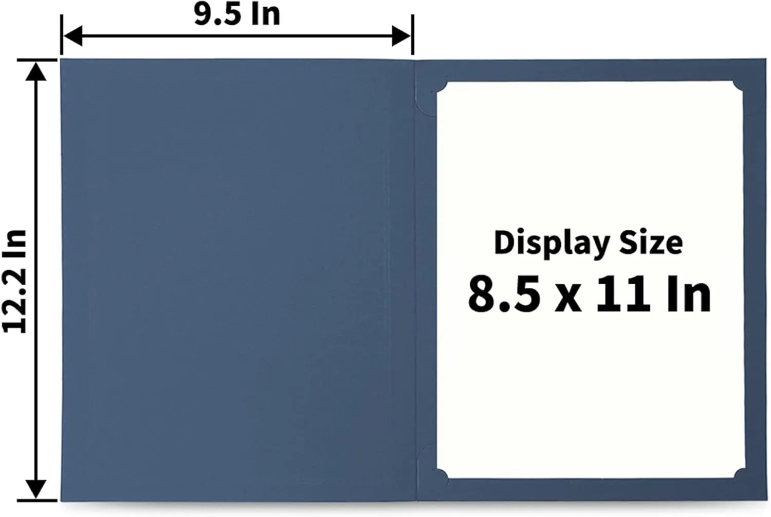 SUNEE Certificate Holders(Navy Blue, 30 Packs), Diploma Covers Gold Foil Border, for Letter Size 8.5x11 Certificates, Cardstock, Document Papers