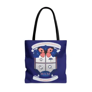 Theta Alpha Mu Military Sorority Tote Bag (Navy Blue)