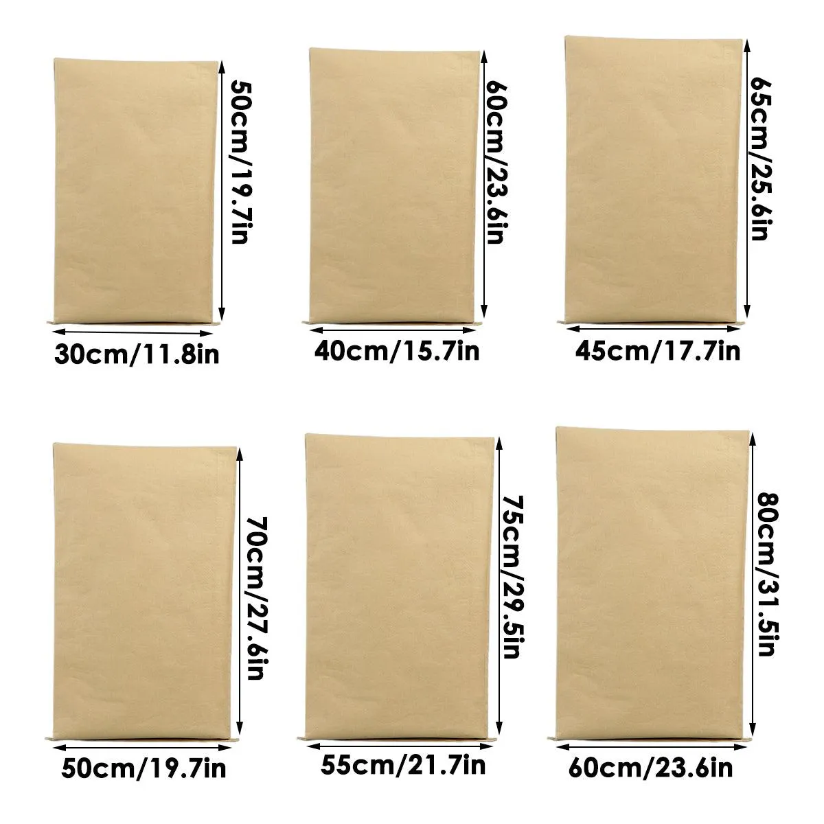 Thickened Paper Plastic Composite Packing Bags 20PCS