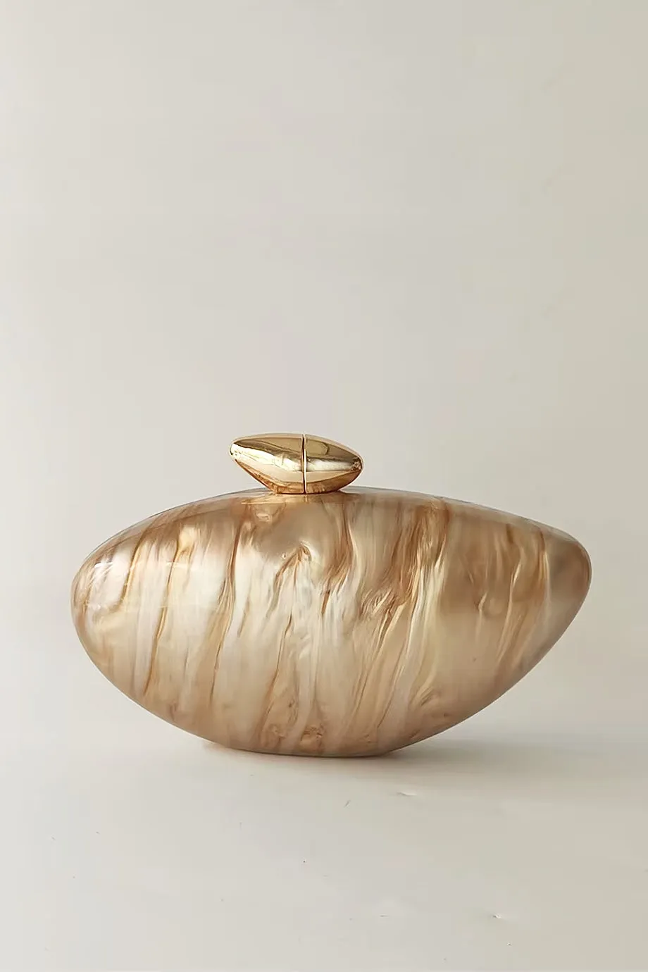 Tigers Eye Μίνιμαλ Τσαντάκι Clutch