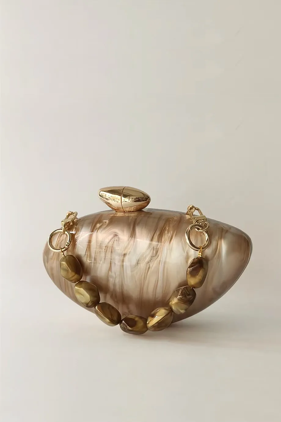 Tigers Eye Μίνιμαλ Τσαντάκι Clutch